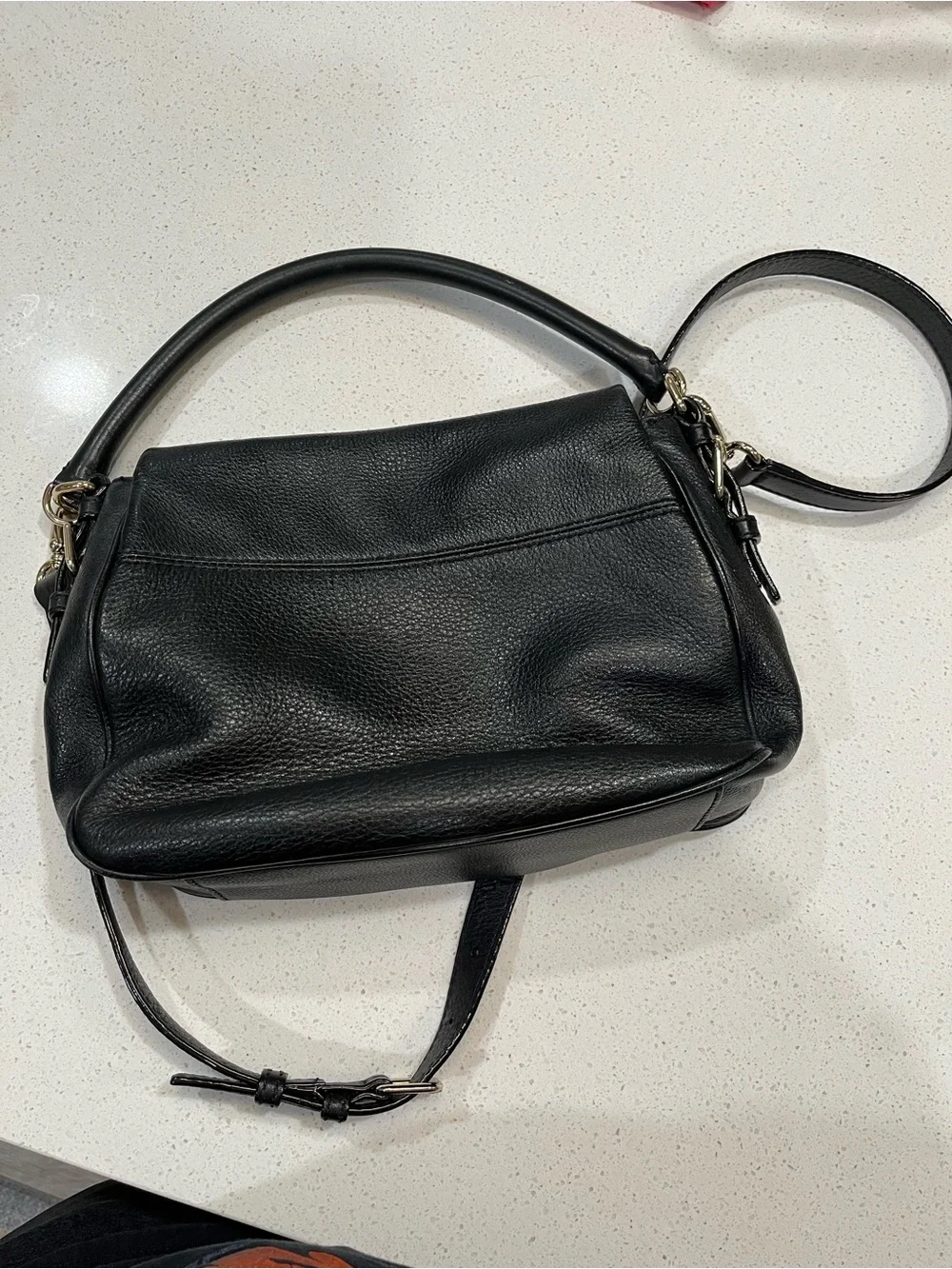 Kate Spade - Cobble Hill, Black Leather Crossbody Handbag Purse